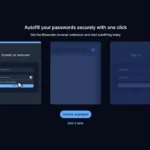 صفحه دریافت افزونه Bitwarden در مرورگر.