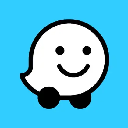 نمای برنامه Waze Navigation & Live Traffic در فروشگاه اپلیکیشن.