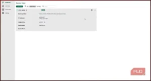 نمای پنل Headscale UI با فهرست دستگاه‌های متصل به tailnet.