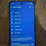 نمایی از اپ Button Mapper برای تنظیم میانبرهای دکمه‌های اندروید.