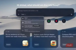 نمایی از حالت‌های مختلف Copilot در مرورگر Microsoft Edge.