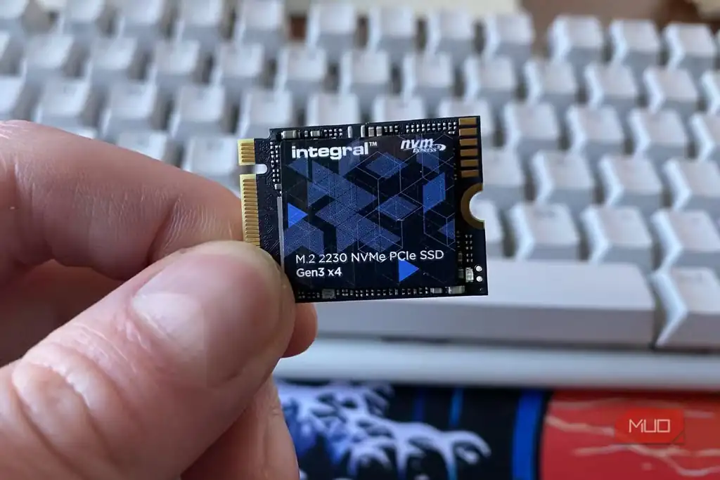 نگهداشتن NVMe SSD مدل 2230 اینتگرال در دست