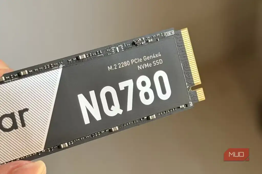 نمای نزدیک اتصالگر لکسار NQ780 NVMe SSD