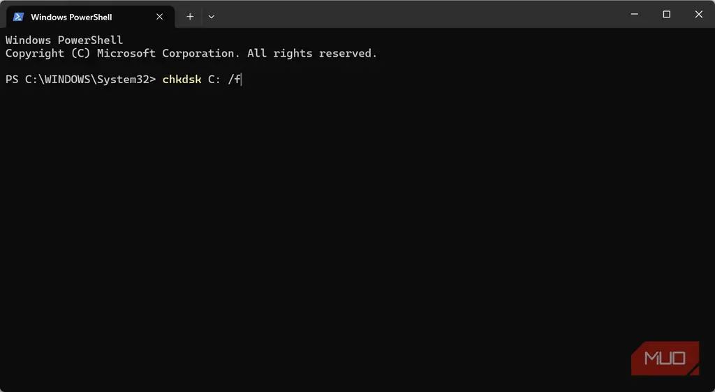 تعمیر درایو با دستور chkdsk