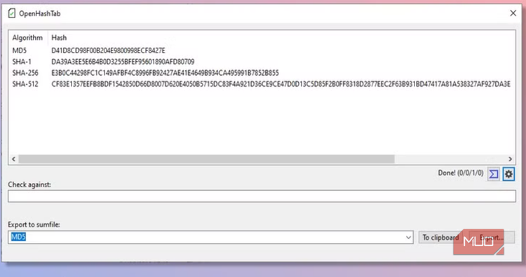 ابزار OpenHashTab در ویندوز برای محاسبه و چکسام