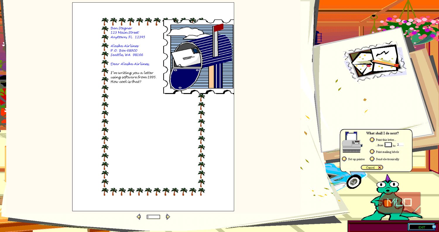 نرم افزار نامه نگاری Microsoft Bob