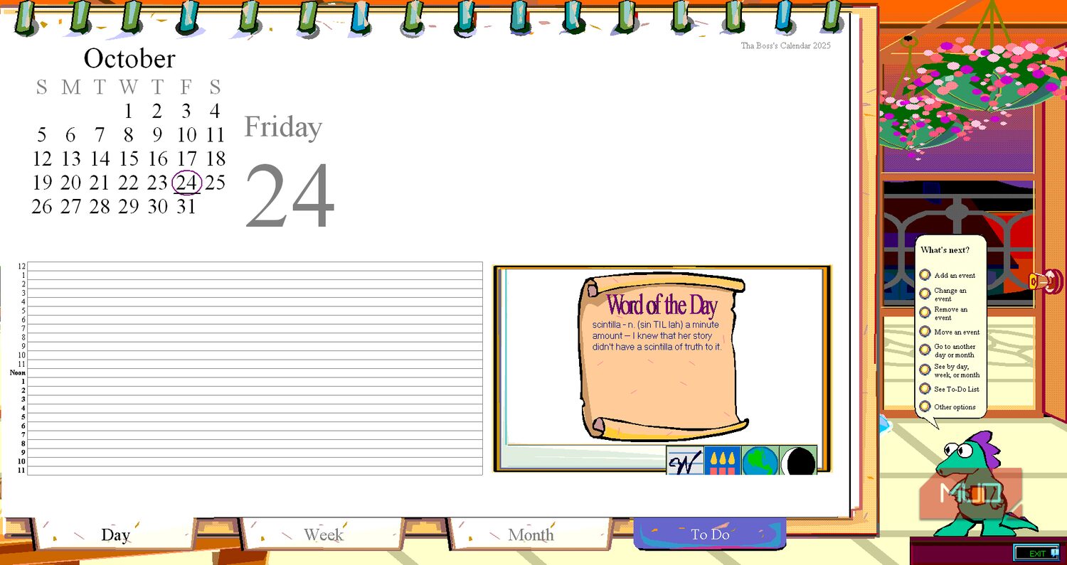 برنامه تقویم Microsoft Bob