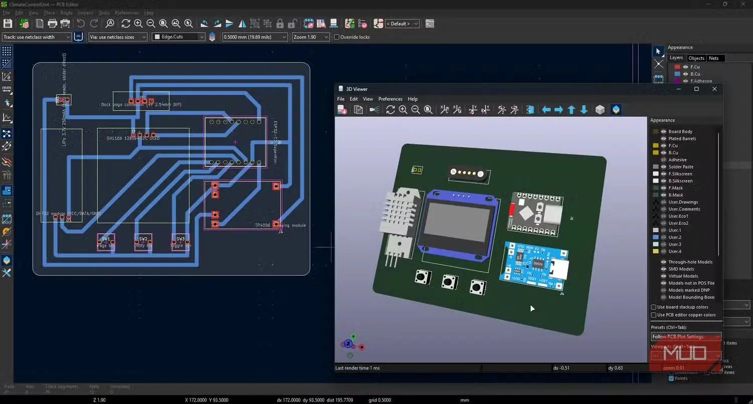 KiCAD با شماتیک طراحی مدار چاپی