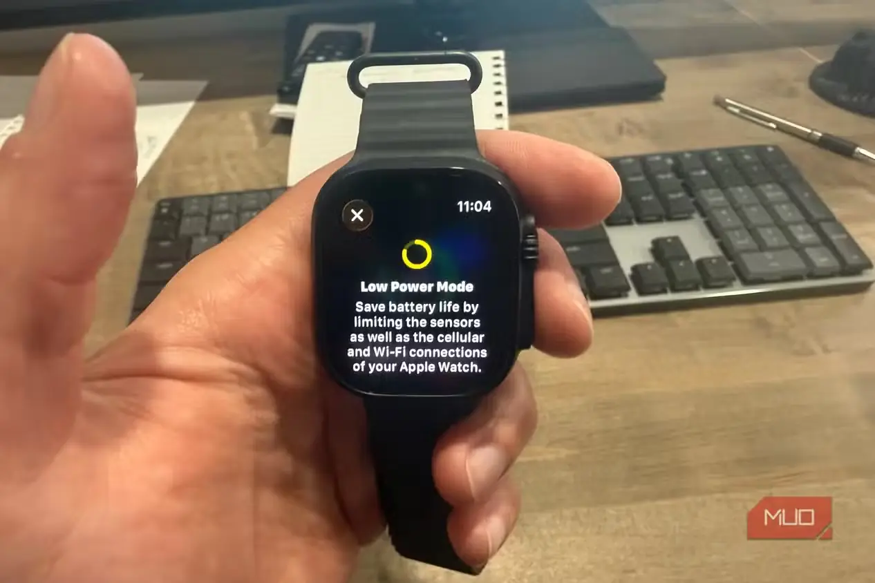 صفحه درخواست حالت کممصرف Apple Watch Ultra 3