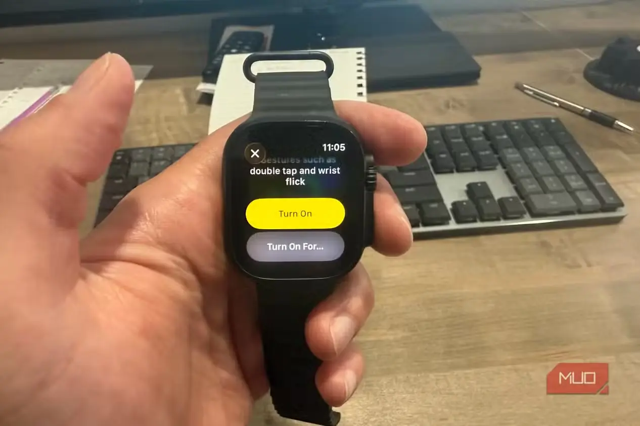 گزینههای روشنکردن حالت کممصرف Apple Watch Ultra 3