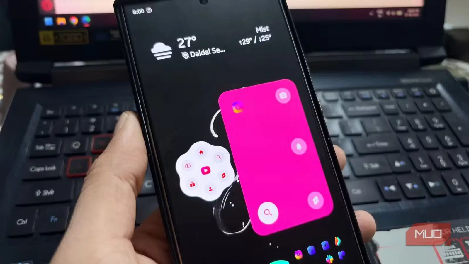 ویجتهای AsWidget روی صفحه اصلی گوشی اندروید