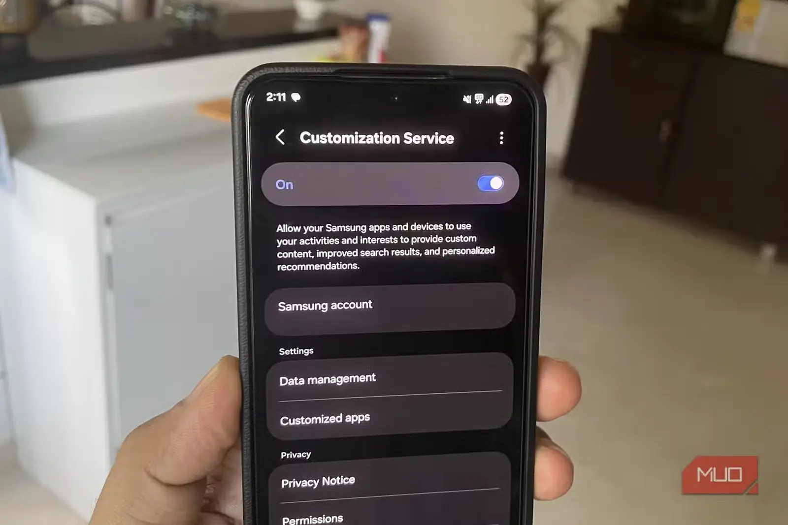 سرویس Customization روی گوشی سامسونگ