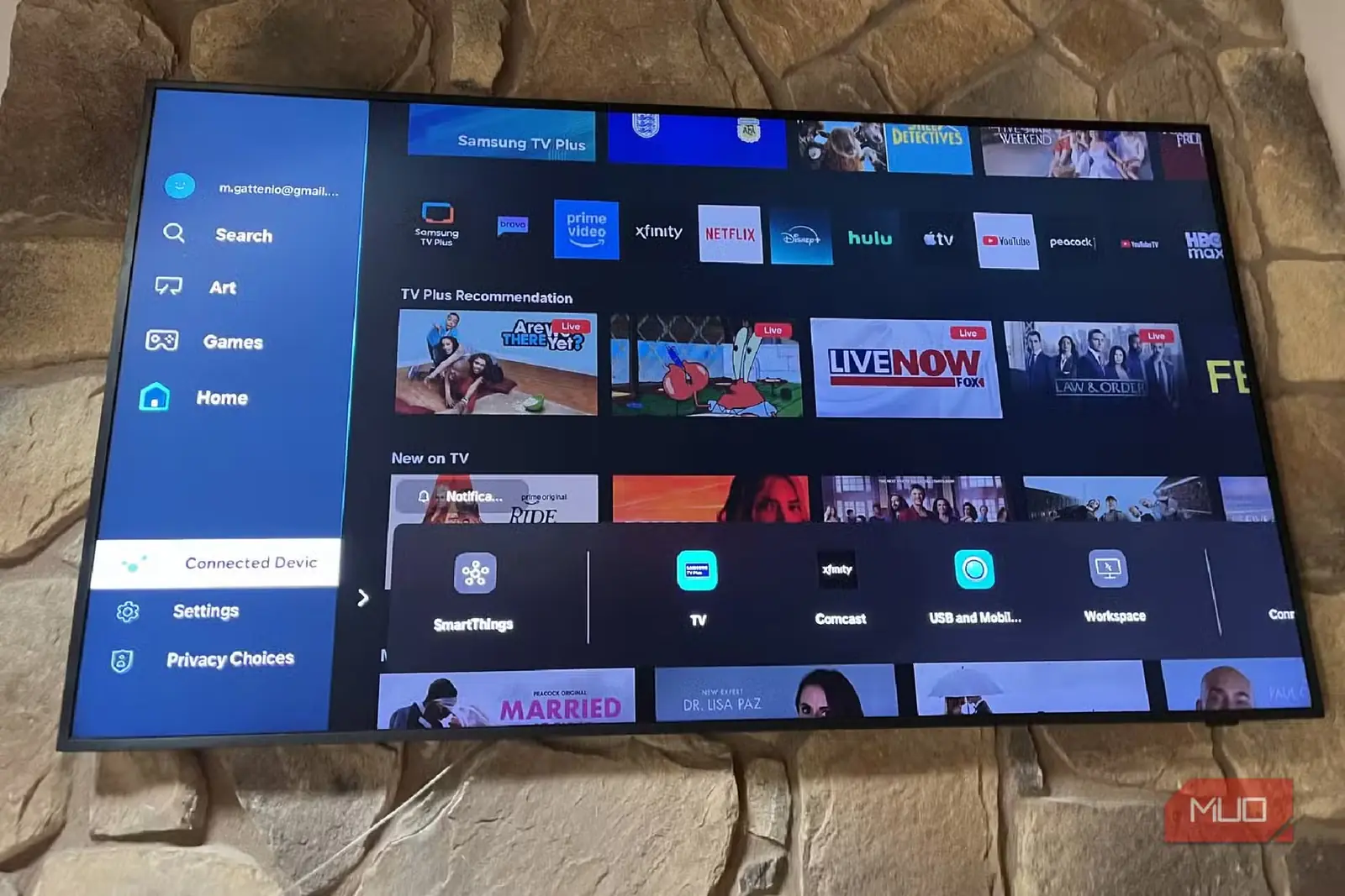 تنظیمات دستگاههای متصل روی تلویزیون Samsung Frame TV