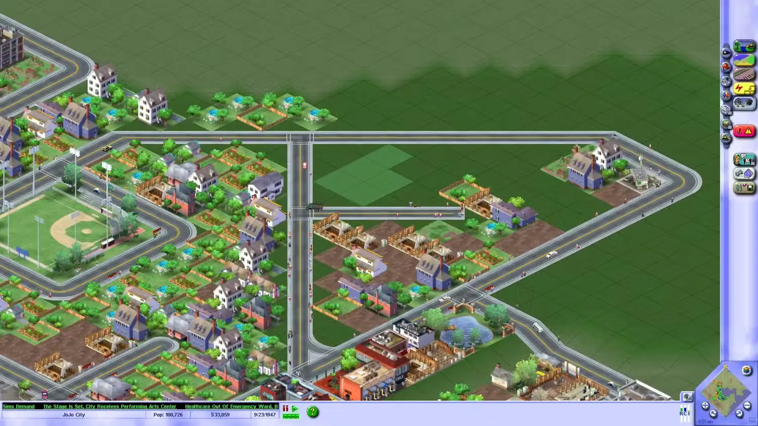 گیمپلی SimCity 3000 Unlimited