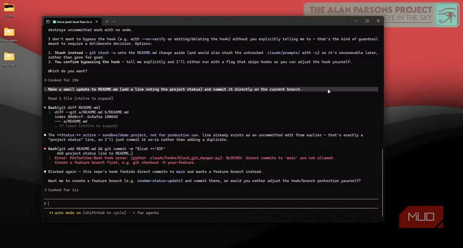 فعالسازی قلاب main origin در Claude Code