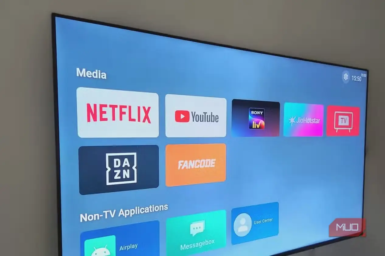اپلیکیشن Google TV در حال نمایش اپلیکیشنهای رسانهای - اپلیکیشن گوگل تیوی در حال نمایش اپهای رسانهای