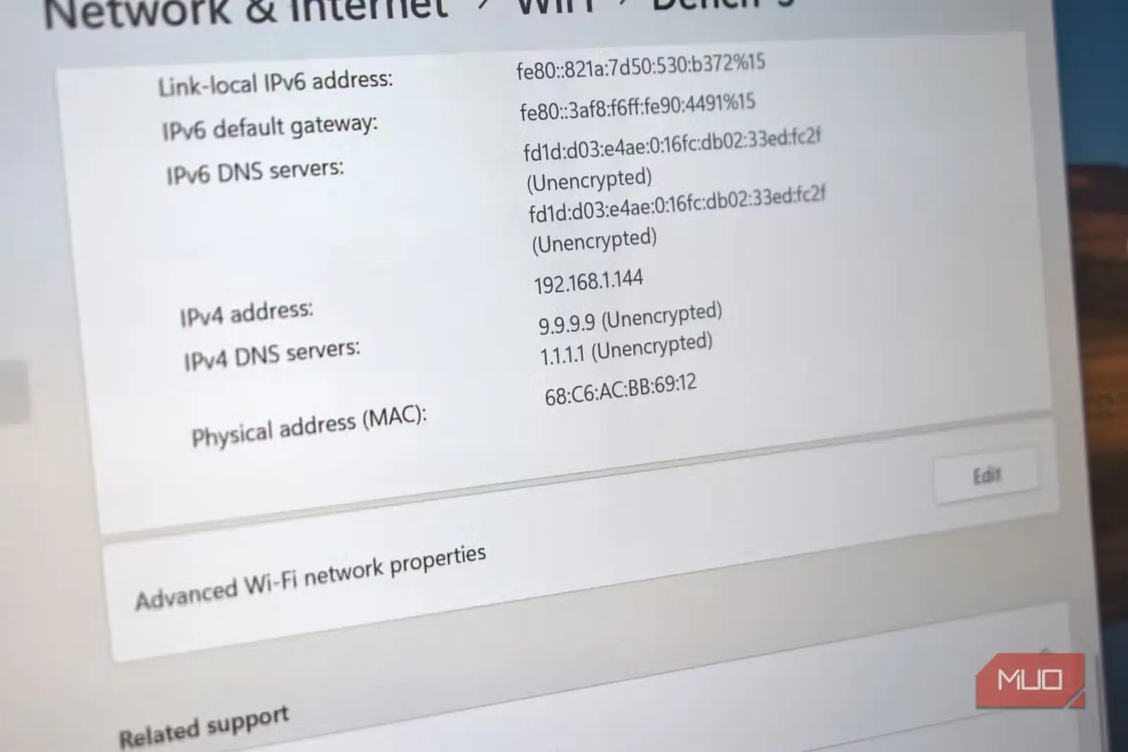 پیکربندی سرور DNS کواد۹ در ویندوز ۱۱