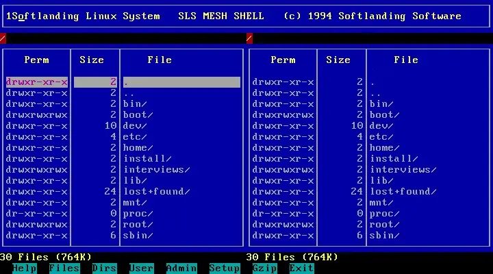 رابط شل شبکه Softlanding Linux System سیستم SLS