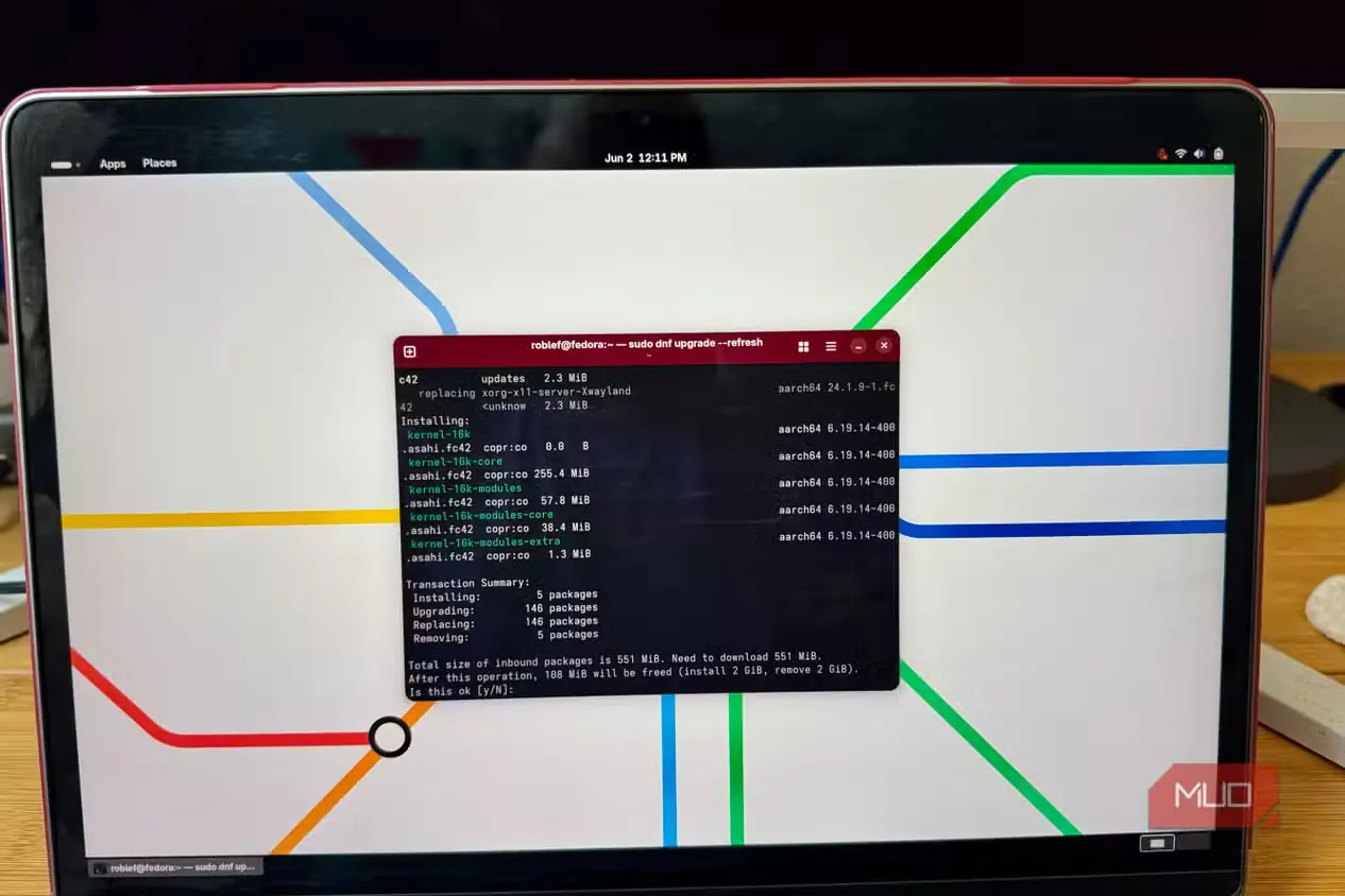 اجرای فدورا روی مک M1 از طریق Asahi Linux