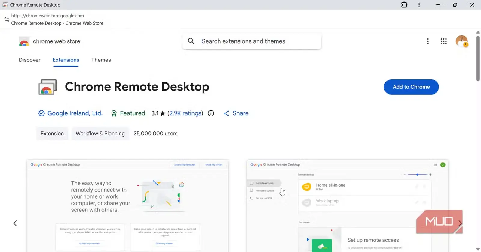 راهاندازی افزونه Chrome Remote Desktop