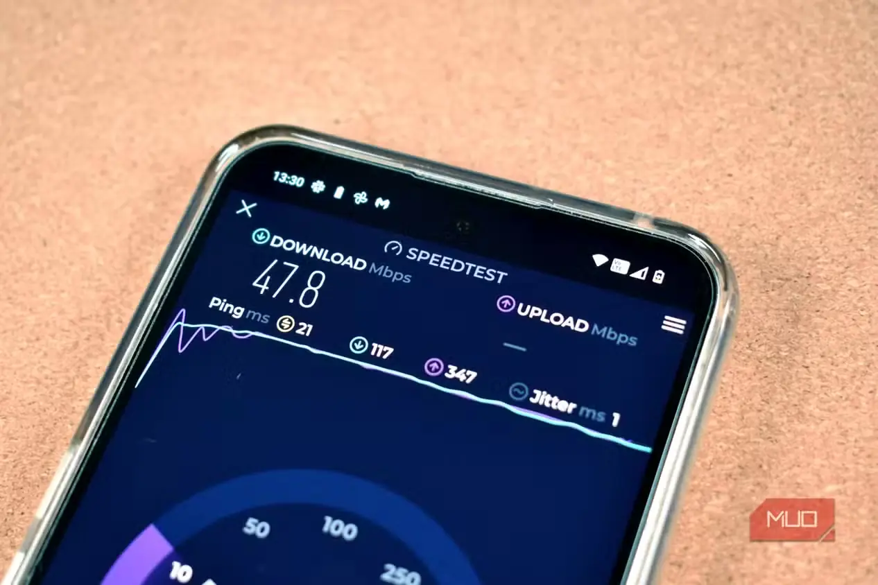 سنجش سرعت اینترنت با اپ Speedtest شرکت Ookla روی گوشی هوشمند