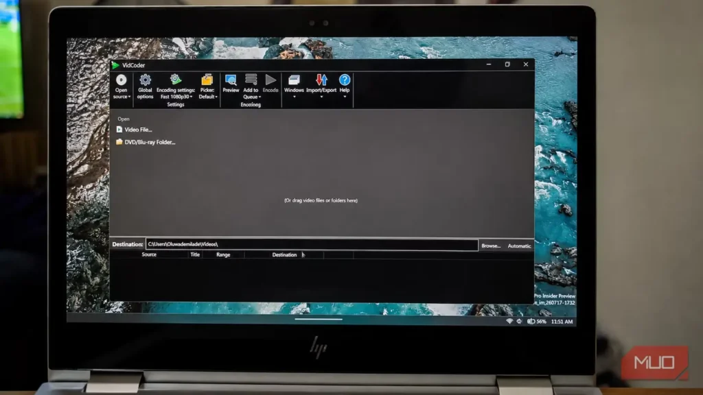 این برنامه رایگان ویندوز ویدیوی ۶ گیگابایتی من را بدون دردسر HandBrake به ۲ گیگابایت فشرده کرد.