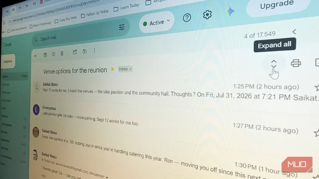 قابلیت رشته‌بندی Gmail پاسخ‌هایتان را پنهان می‌کند — و احتمالاً متوجه آن نشده‌اید