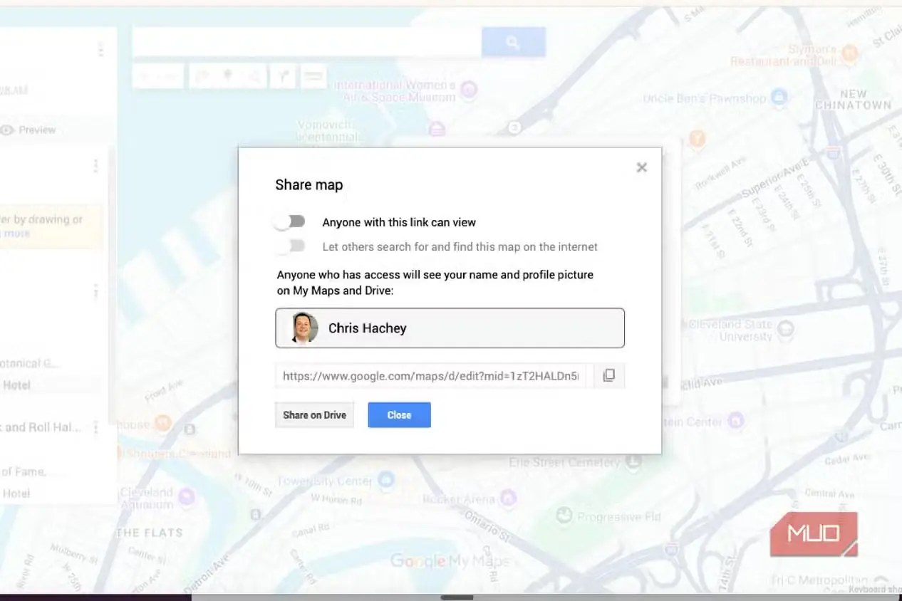 به اشتراکگذاری Google My Maps به روشهای متعدد