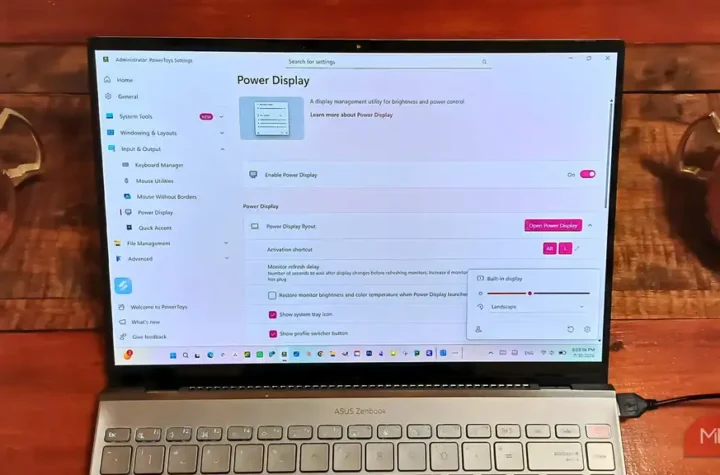 تصویر اصلی مقاله: نمایش تنظیمات Power Display در PowerToys