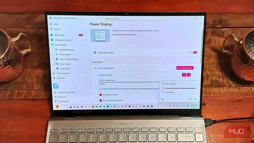 تصویر اصلی مقاله: نمایش تنظیمات Power Display در PowerToys