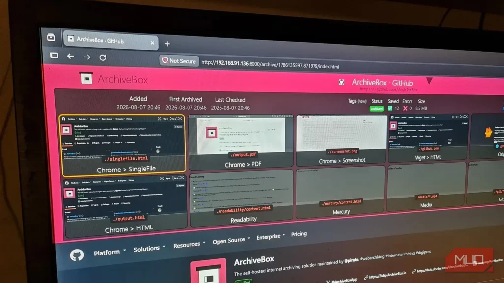 من ماشینAuthorities propio Wayback Machine را ساختم و دیگر هیچ‌گاه صفحات وب را از دست نمی‌دهم