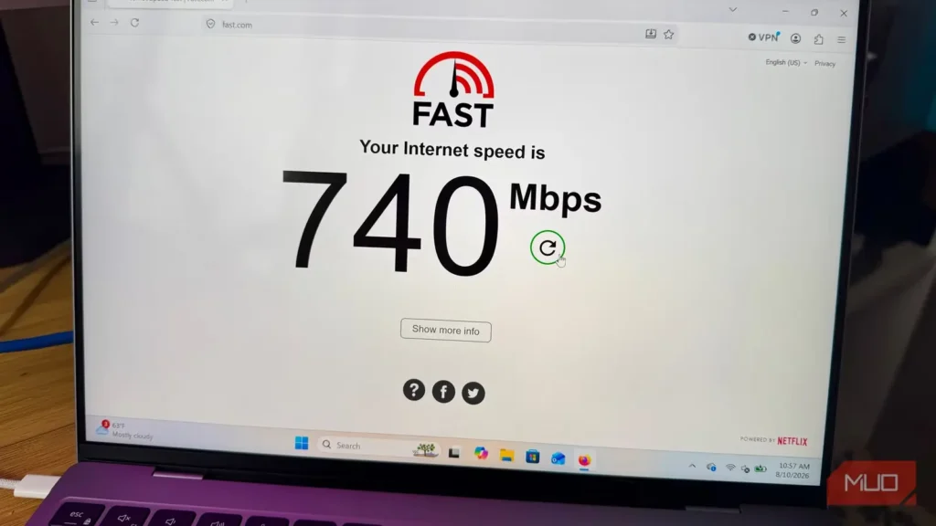 ۴ تنظیم ویندوز را خاموش کردم و سرعت Wi-Fi از ۳۳۰ مگابیت بر ثانیه به ۷۳۰ مگابیت بر ثانیه پرید