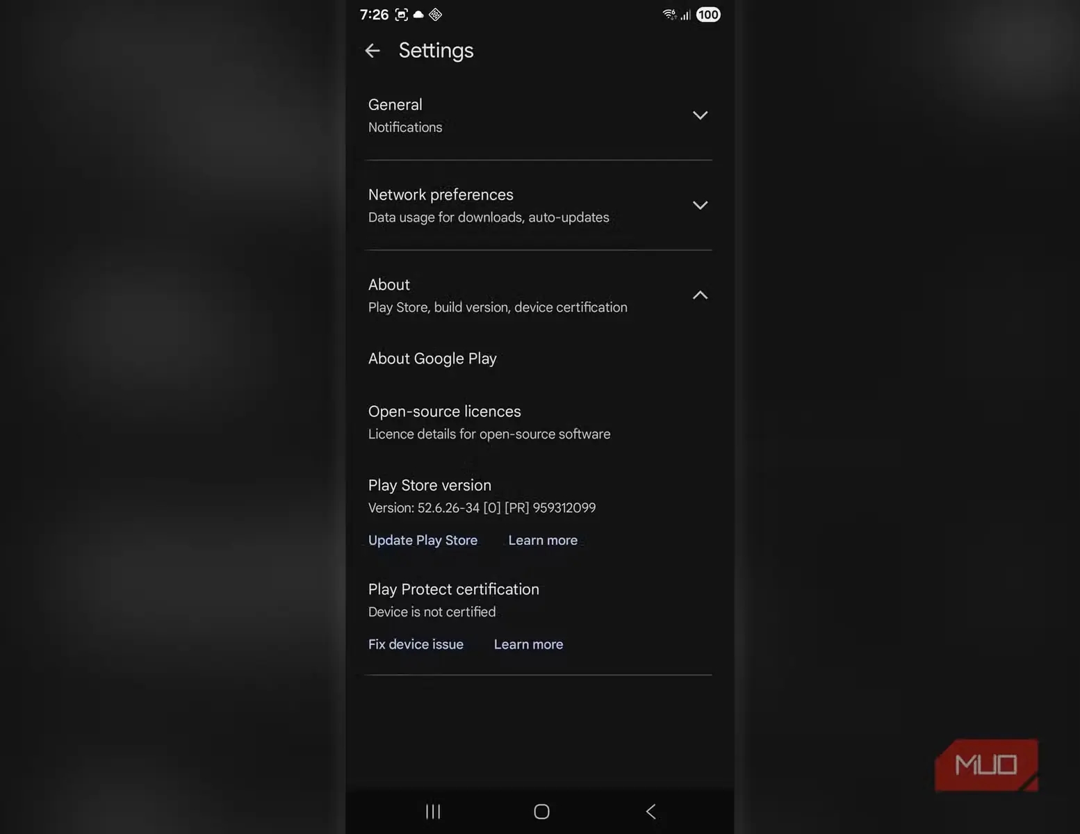 تأیید Google Play ناموفق، نمایش "دستگاه تأیید نشده"