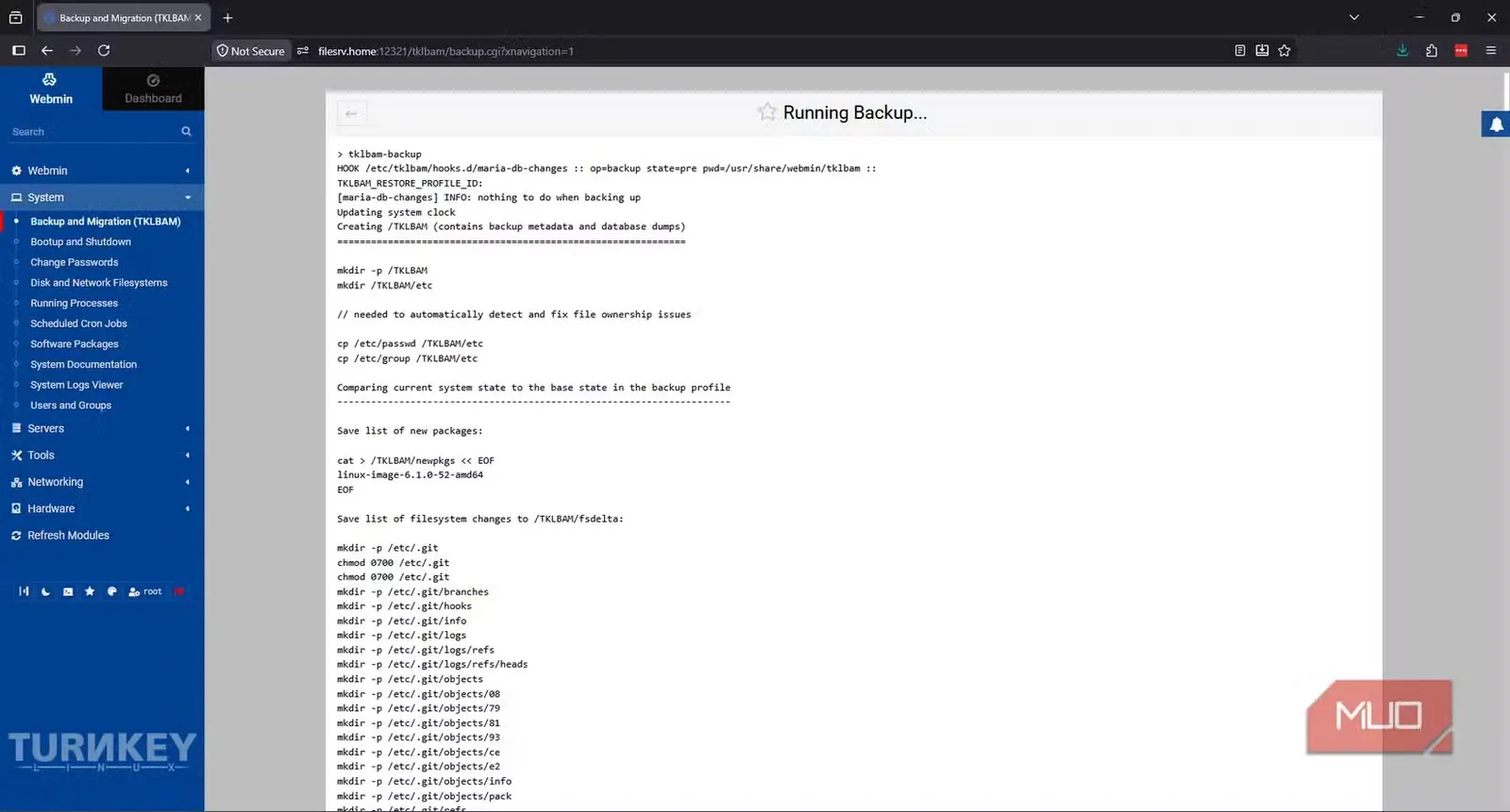 اجرای TKLBAM نرمافزار TurnKey Linux و پشتیبانگیری تکمیلشده به Amazon S3 و TurnKey Hub