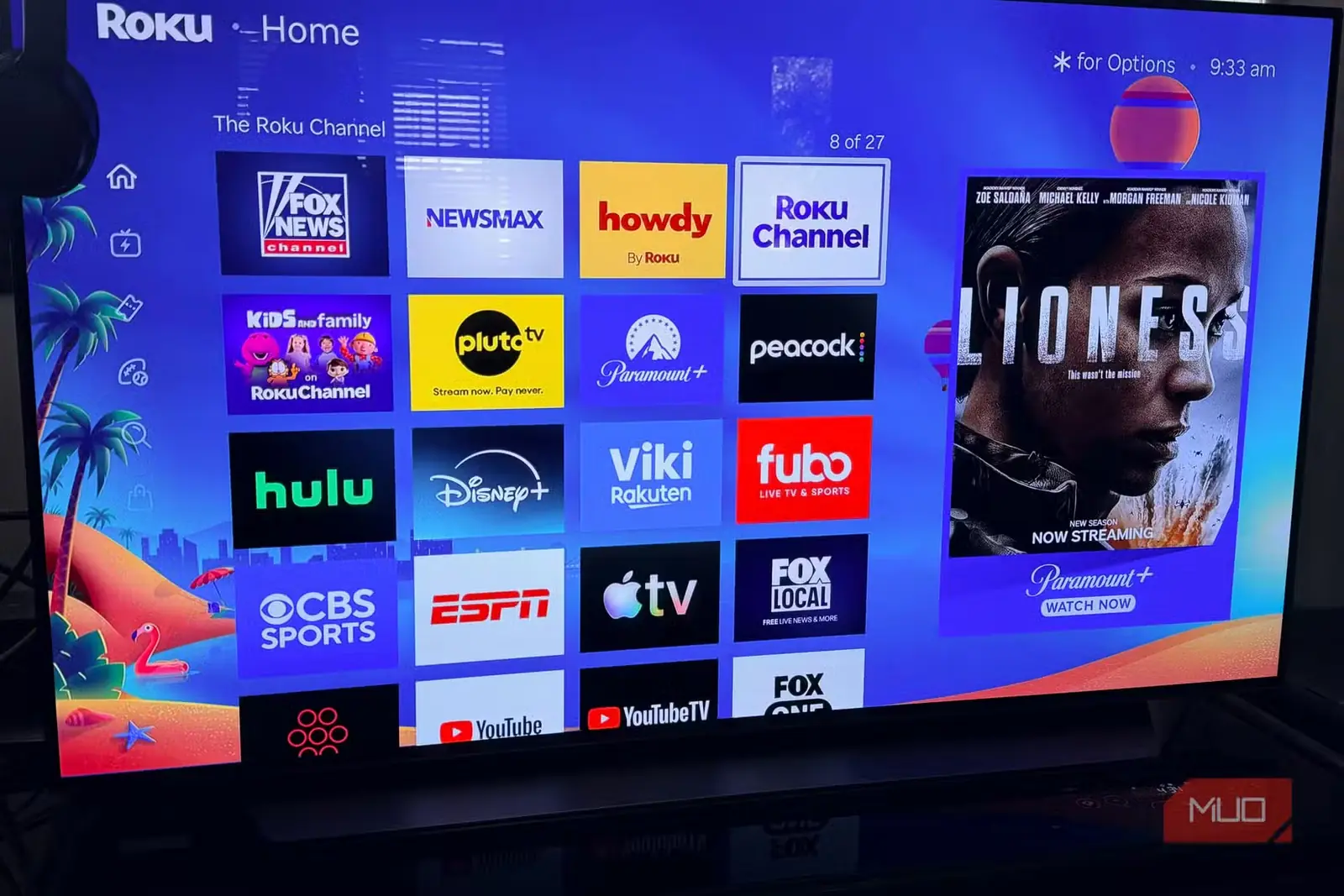 صفحه اصلی Roku