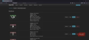 OpenWRT VM LAN and WAN interface network configuration