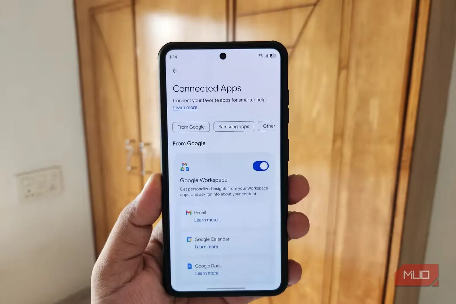 برنامههای متصل در Gemini برای اندروید