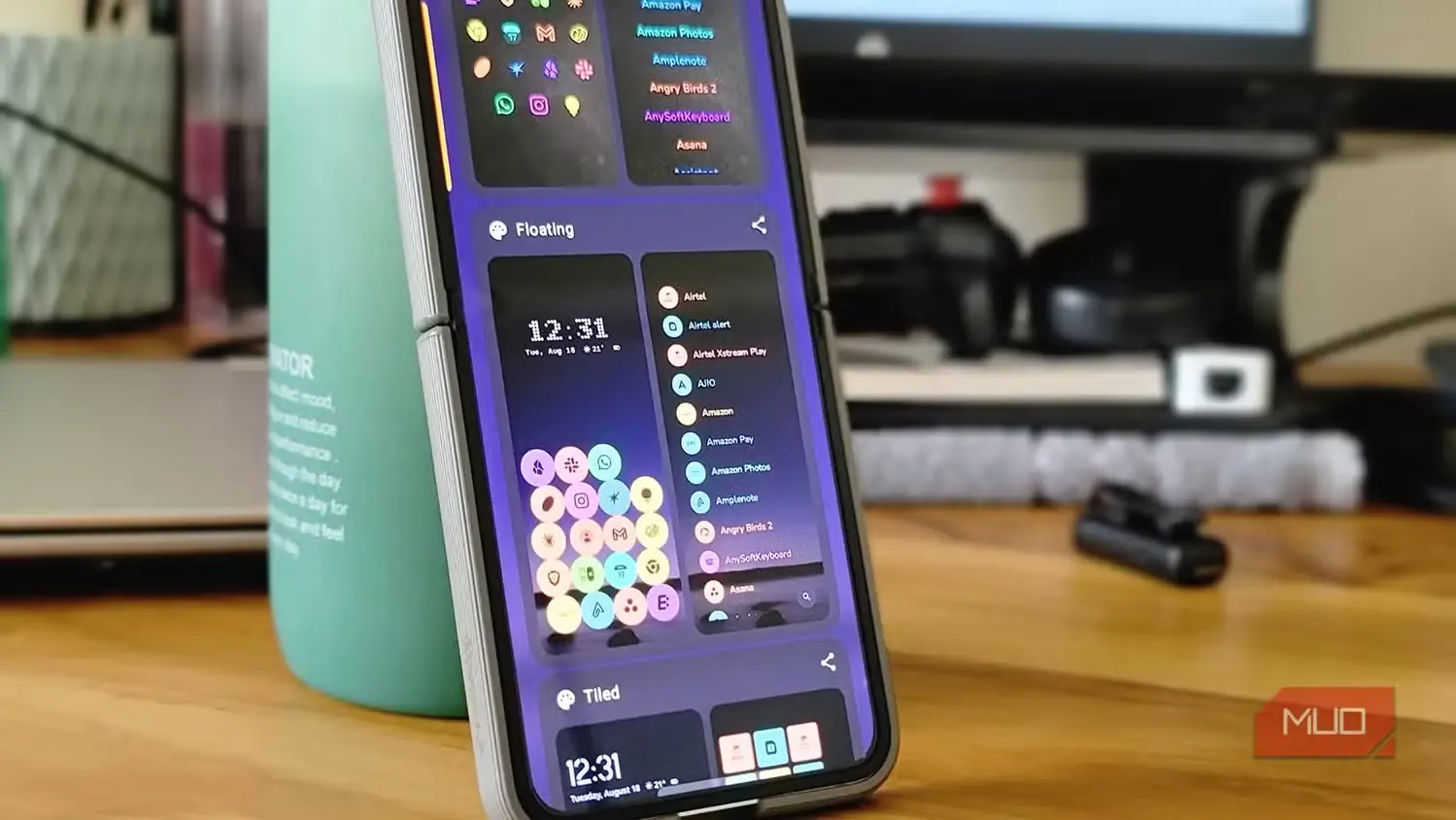 سفارشیسازی برنامه در Mango Launcher روی گوشی تاویدنی Samsung Galaxy Z Flip 6.