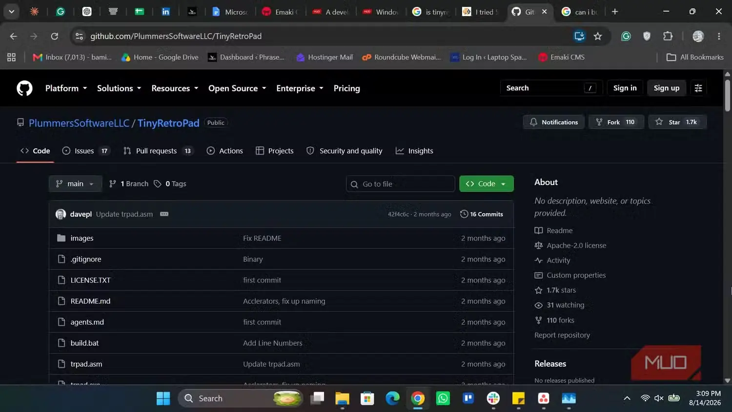 مخزن گیتهاب تینیرتروپد