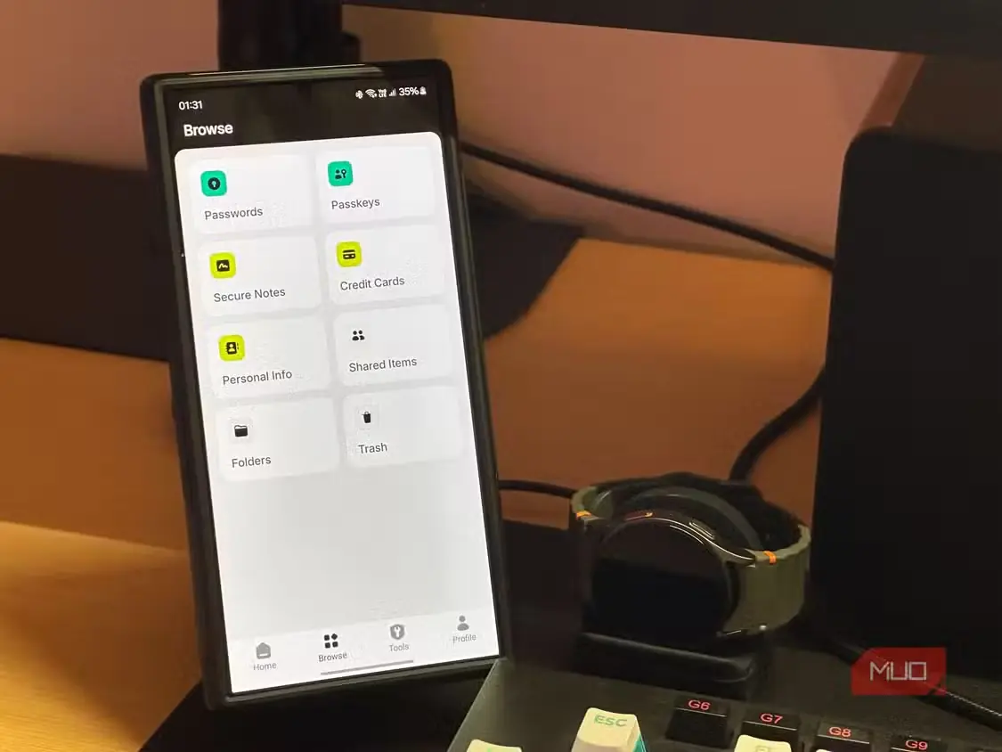 استفاده از NordPass روی گوشی Samsung Galaxy S24 Ultra