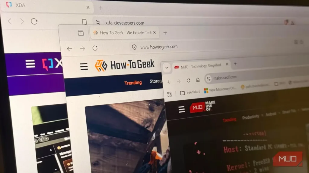 ۲۵ زبانه یکسان را در Chrome و Brave و Firefox باز کردم — این مرورگر کمترین رم را مصرف می‌کند