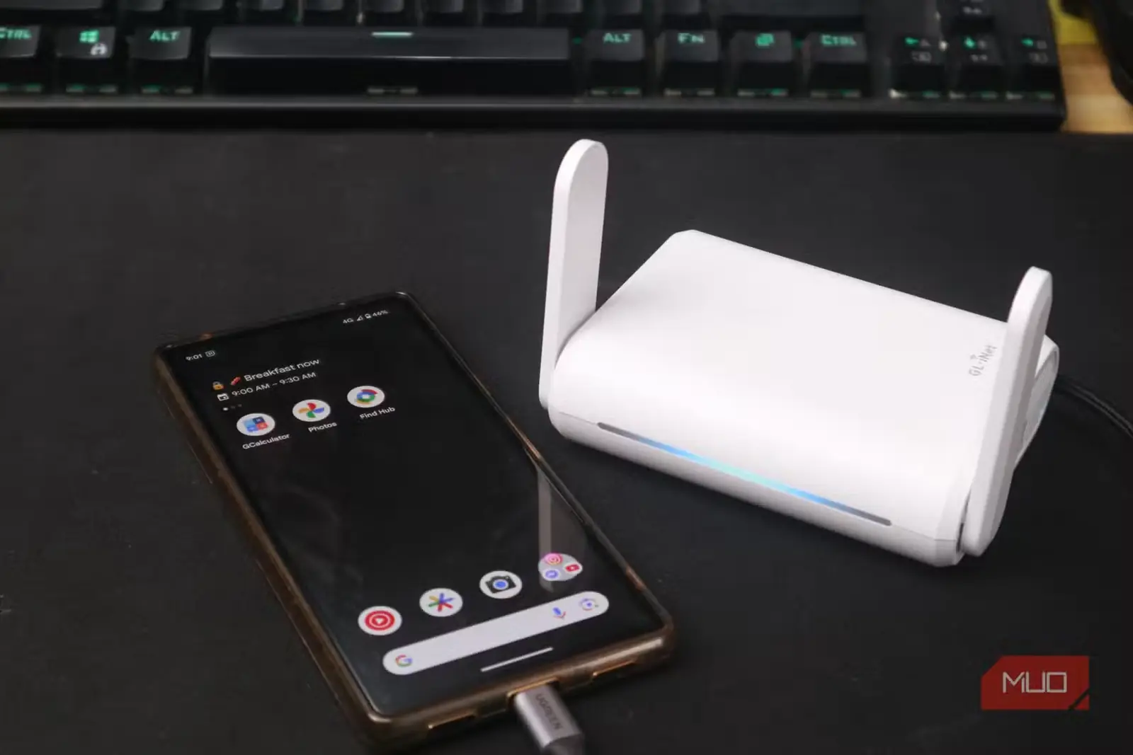 گوشی هوشمند تغذیه روتر مسافرتی از طریق USB‑C