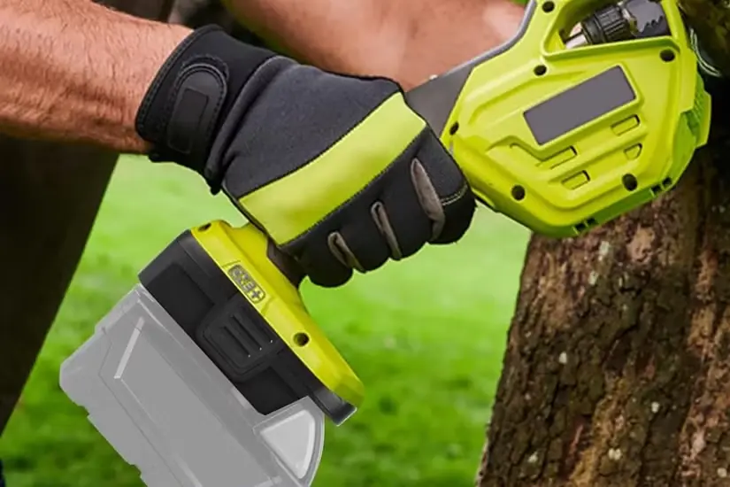 آداپتور Ryobi به ابزار Dewalt در حال استفاده