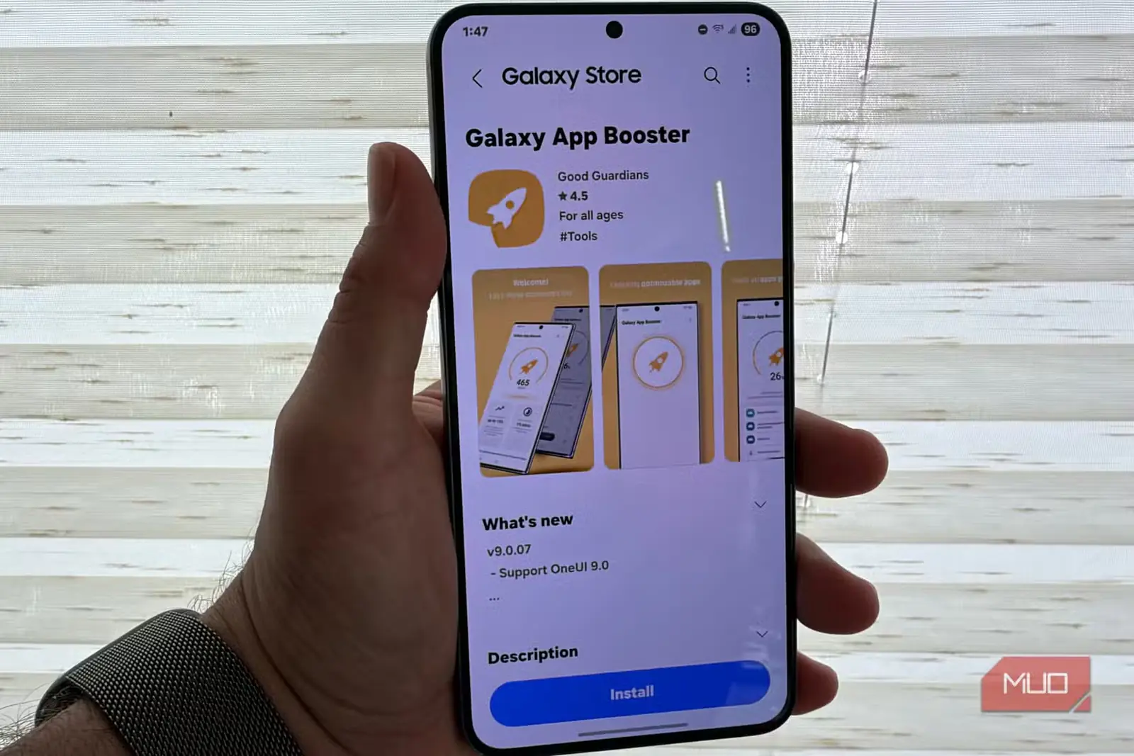 برنامه App Booster سامسونگ