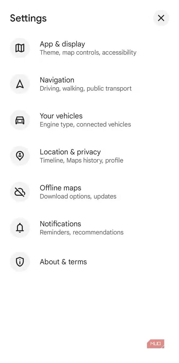 تنظیمات Google Maps در گوشی اندروید