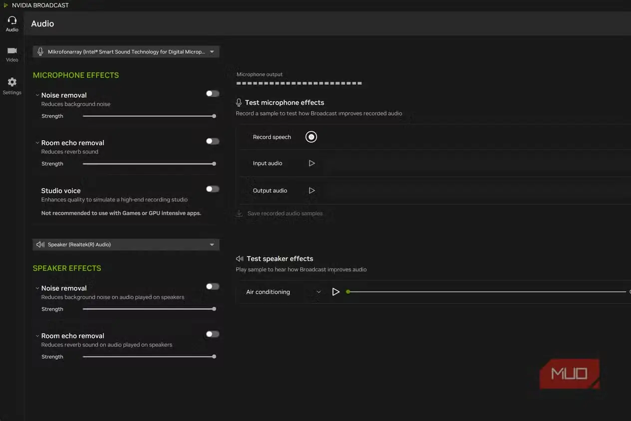 میکروفون Nvidia Broadcast