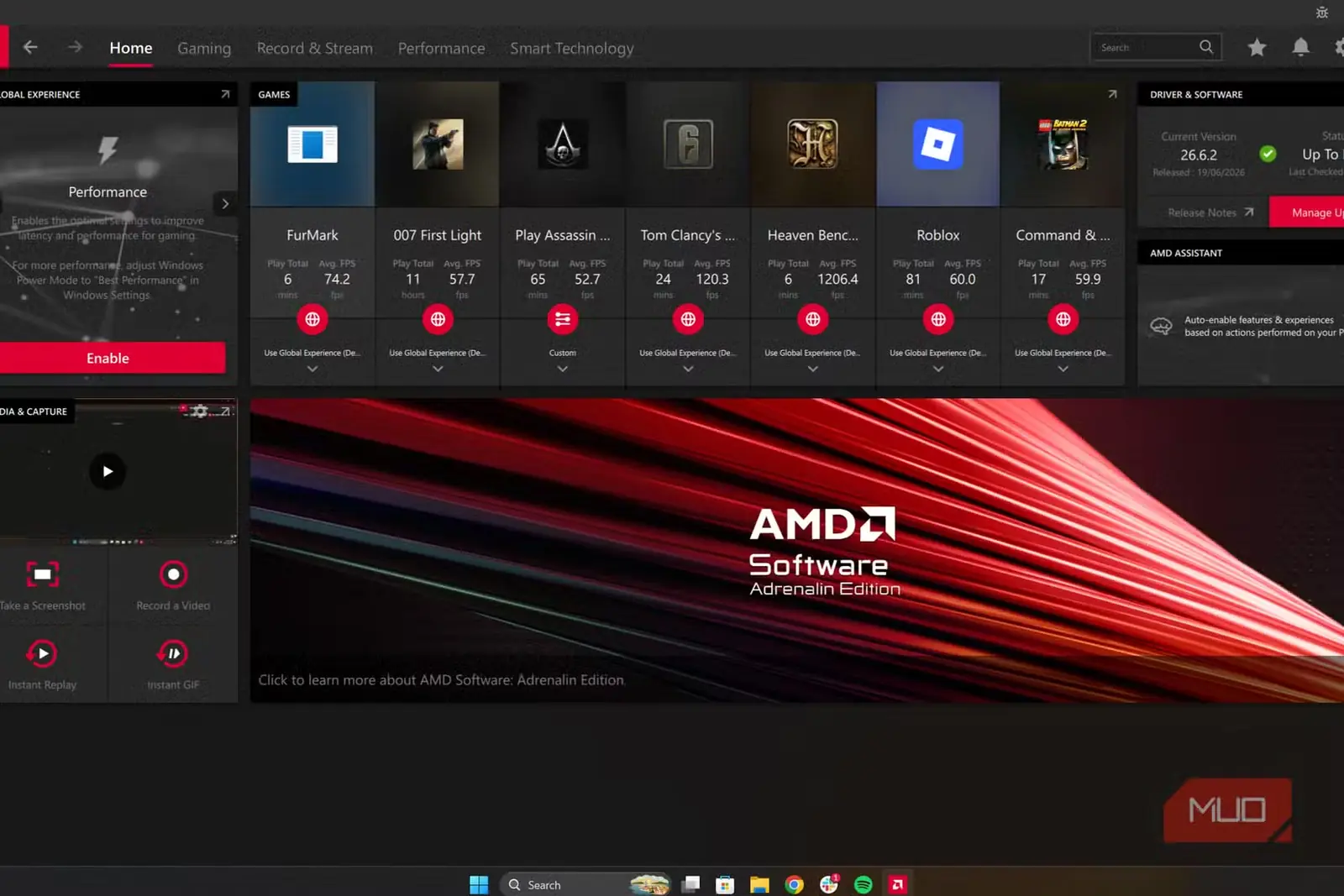تنظیمات AMD Adrenaline