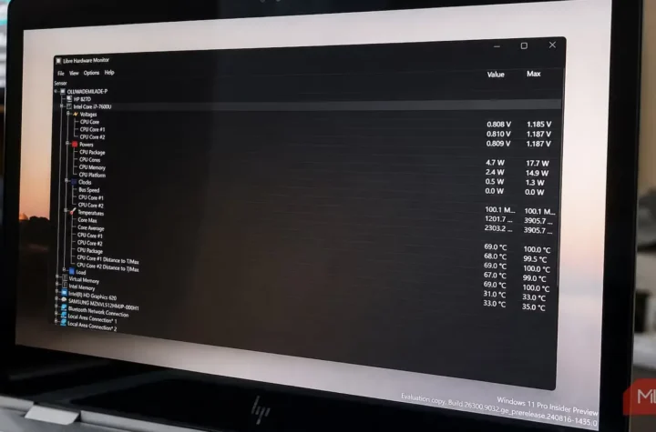 Task Manager مفیدترین دماهای رایانه شما را پنهان می‌کند، اما این برنامه رایگان آن‌ها را آشکار می‌سازد