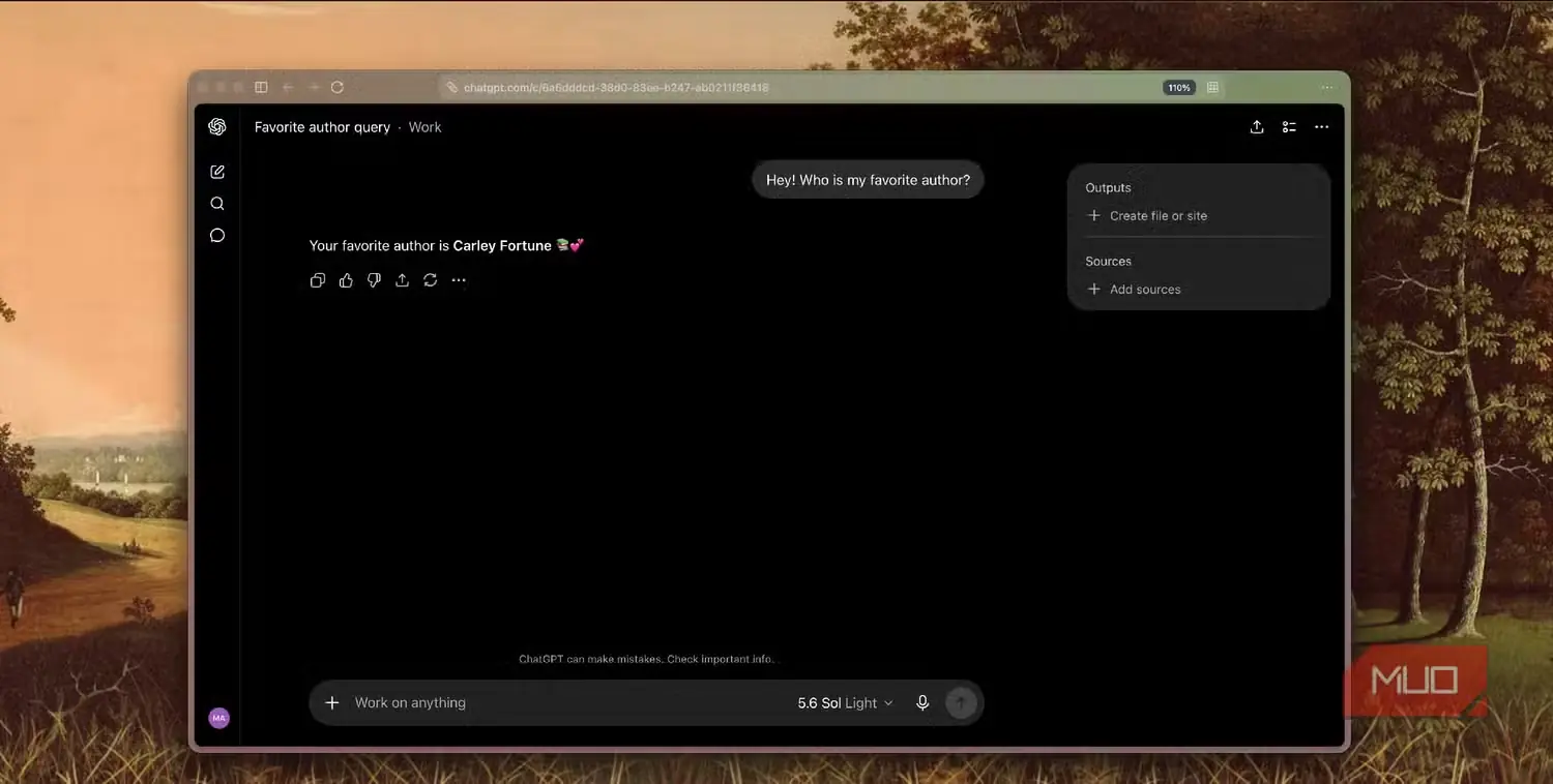 چت Gemini پاسخ می‌دهد نویسنده محبوب شما Carley Fortune است با یادداشتی درباره سبک نوشتاری او