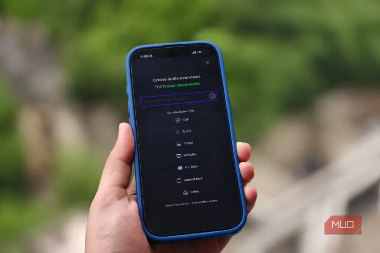 ایجاد نمای کلی صوتی در اپلیکیشن Gemini Notebook